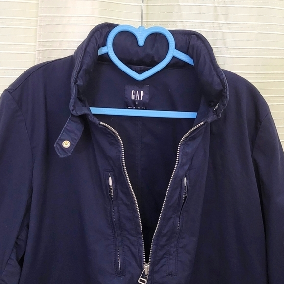 GAP Utility Jacket Military Style Navy Women's Size M - Picture 6 of 11